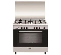 Glem Piano de cuisson gaz GA960MIX2 90 cm Inox 5 feux Four chaleur tournante