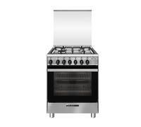 GLEM SA664MI6 Cuisine Inox 60X60CM 4 Brûleurs Four Multifonction Électrique CL.A [EEK: A]