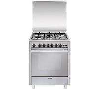 Glem U765VI - Cuisinière - pose libre - largeur : 70 cm - profondeur : 60 cm - hauteur : 85 cm - acier inoxydable Acier inoxydable