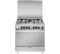 Glem Unica U865MI6 - Cuisinière - pose libre - largeur : 80 cm - profondeur : 60 cm - hauteur : 85 cm - classe A - acier inoxydable Acier inoxydable G