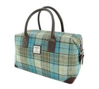 Glen Appin Esk LB1006 Harris Sac de voyage en tweed, Lb1006 (couleur 122 turquoise/carreaux), Sac de week-end