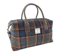 Glen Appin Esk LB1006 Harris Sac de voyage en tweed, Bleu marine/rust_check_(col_127)