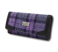 Glen Appin Harris Tweed Femmes Bute Rabattable Porte-Monnaie LB2000 - Couleur 89 Violet Carreaux, One Size