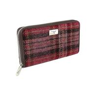 Glen Appin Harris Tweed LB2100 Staffa Grand sac à main zippé (couleur 144 bordeaux/rose)