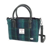 Glen Appin Harris Tweed Sac à main fourre-tout LB1228 Brora, Col 119 Bleu Turquoise