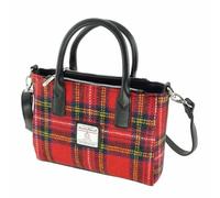 Glen Appin Harris Tweed Sac à main fourre-tout LB1228 Brora, Col 24 Tartan Rouge