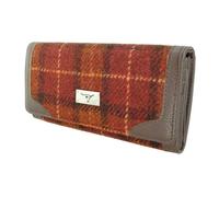 Glen Appin LB2000 Harris Tweed Porte-monnaie pliable pour femme, Couleur 117 Rouille, S, Décontracté