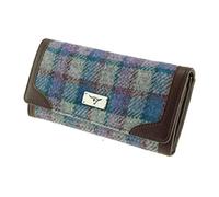 Glen Appin LB2000 Harris Tweed Sac à main pour femme Motif carreaux Bleu Gris