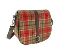 Glen Appin Of Scotland 'Beauly' Harris Tweed Sac à bandoulière réglable et amovible (couleur 141 rouge et vert), Couleur 141 rouge et vert, s