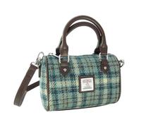 Glen Appin Of Scotland Harris Tweed Mini sac fourre-tout Kilbride, Col 121 Bleu canard