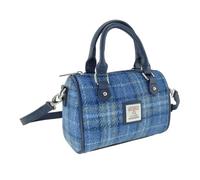 Glen Appin Of Scotland Harris Tweed Mini sac fourre-tout Kilbride, Col 129 Bleu clair, xs