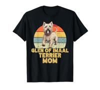 Glen of Imaal Terrier Chien Maman Style Rétro Drôle Amoureux des Chiens T-Shirt