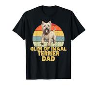 Glen of Imaal Terrier Chien Papa Style Rétro Amusant Chiens Amoureux T-Shirt