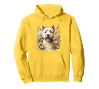 Glen of Imaal Terrier Illustration de fleurs sauvages d'été Sweat à Capuche