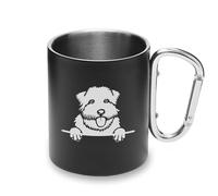 Glen of Imaal Terriers Tasse en métal avec poignée mousqueton