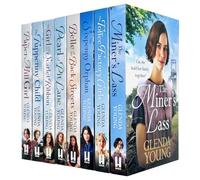 Glenda Young Collection 8 Books Set (The Miner's Lass, The Toffee Factory Girls, The Sixpenny Orphan, Belle of the Back Streets, Pearl of Pit Lane, The Girl with the Scarlet Ribbon & More)
