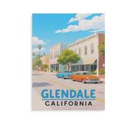 Glendale Californie，Puzzle pour Adultes 1000 Pièces en Bois Puzzles Jeu Cadeau Accueil Décoratif Mots Croisés（75x50cm）-HN44