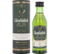 Glenfiddich 12 Years Old Single Malt Scotch Whisky 40% Vol. 0,05l in Giftbox