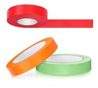 Glenmal Lot de 3 rouleaux de ruban d'étiquetage de laboratoire, 50 m de long x 1,9 cm de large, résistant aux températures et à l'eau, couleurs assorties pour marquage et codage coloré (couleur