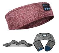 Glenmi Écouteurs de Sommeil sans Fil, Bandeau de Masque Bluetooth, Haut-parleurs stéréo HD intégrés for dormeurs latéraux, Yoga, Course à Pied, Voyage, soulagement de l'insomnie(M-Blue)