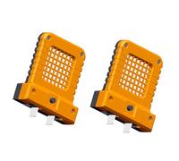 Glenmi Lampe de Travail à LED, projecteur Haute luminosité, Compatible avec Toutes Les Batteries d'outils électriques, éclairage à Batterie au Lithium for Outils électriques, projecteurs(Orange)