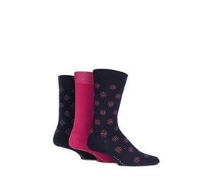 Glenmuir Mens 3 Paire Plaine et Patterned bambou Chaussettes
