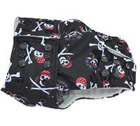 Glenndarcy Couche-culotte d’incontinence urinaire pour chiens mâles, réglable et imperméable - comprend 2 coussinets de protection lavables