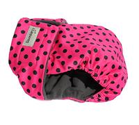 Glenndarcy Couche de Chien - Pas DE Trou DE Queue - pour Bouledogue français - Dotty Pink Large & 2 Washable Pads