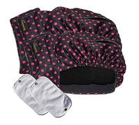 Glenndarcy Couche de course pour - Noir à pois roses (lot de 2 - Taille XXXL)