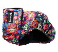 Glenndarcy Couche pour chien sans trou pour la queue pour la période des chaleurs - Bouledogue français - (Pantalons taille moyenne seulement, fleurs)