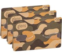 Glens Reading Glasses Strength +1.5 +2.0 +2.5 Reading Glasses, 3 Pack Of Military