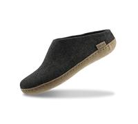 glerups dk B Slipper mixte adulte Pantoufles en feutre,chaussons, noir (charcoal),46 EU
