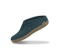 glerups dk B Slipper Mixte Adulte Pantoufles en Feutre,Chaussons, Turquoise (Petrol),44 EU