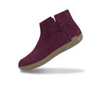glerups dk G Ankle Shoe Mixte Adulte Pantoufles en Feutre,Chaussons, Rose (Cranberry),42 EU
