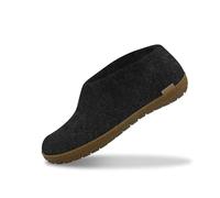 glerups dk Modell AR Mixte Adulte Pantoufles en Feutre,Chaussons, Noir (Charcoal),44 EU