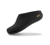 glerups dk Modell BR-02 Mixte Adulte Pantoufles en Feutre,Chaussons, Noir (Charcoal),40 EU