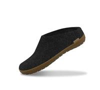glerups dk Modell BR Mixte Adulte Pantoufles en Feutre,Chaussons, Noir (Charcoal),36 EU