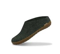 glerups dk Modell BR Mixte Adulte Pantoufles en Feutre,Chaussons, Noir (Charcoal),44 EU
