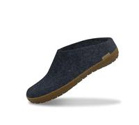 glerups dk Modell GR-02 Mixte Adulte Pantoufles en Feutre,Chaussons, Bleu (Denim),43 EU