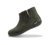 glerups dk Modell GR-02 Mixte Adulte Pantoufles en Feutre,Chaussons, Vert (Forest),38 EU
