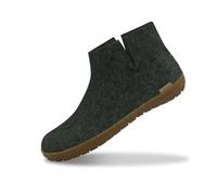 glerups dk Modell GR Mixte Adulte Pantoufles en Feutre,Chaussons, Vert (Forest),45 EU