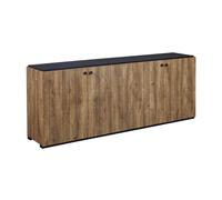 GLESS - Buffet 4 Portes Aspect Bois Finition Denver Façon Lambris - Altobuy