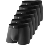 GLESTORE Boxer Homme 6 Packs Confortable Caleçons Lot Vintage Noir (6) M