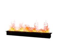 GLETSF Cheminée À Vapeur d'eau 3D avec Humidificateur, Style Nordique Épuré, Intégrée À Un Meuble TV, pour Salon Ou Maison. Lampe À Flamme Électronique avec Humidificateur.-A-200cm