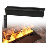 GLETSF Cheminée À Vapeur d'eau, Cheminée Électrique 3D À Atomisation avec Couleurs De Flamme Réglables, Humidificateur, Remplissage d'eau Automatique Et Faible Niveau Sonore, FL