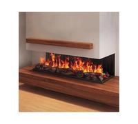 GLETSF Cheminée Décorative À Vapeur d'eau, Encastrée, Imitation Charbon De Bois Atomisé, Électrique, avec Télécommande, Minuterie Et Réglage.-XX-Large