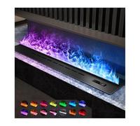 GLETSF Cheminée Décorative Électrique 3D Atomisée, Humidificateur À Flamme Simulée pour Usage Domestique Et Commercial, Noyau Électronique Décoratif-Dazzle Color-1.2m