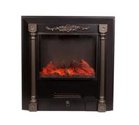 GLETSF Cheminée Décorative Encastrable Électrique, Insert Chauffant, Flamme 3D Réaliste, Télécommande, Style Colonne Romaine.