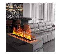 GLETSF Cheminée Électrique 3D À Vapeur d'eau avec Insert De Flamme Et Humidificateur, Ultra-Mince, avec Panneau De Commande Et Télécommande, Et Flamme Réglable.-800mm