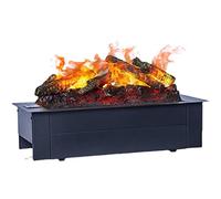 GLETSF Cheminée Électrique À Vapeur d'eau, Cheminée À Flamme Simulée, Ensemble De Bûches Et De Charbon De Bois pour La Décoration De La Maison, du Bureau Ou d'une Villa, Cheminé